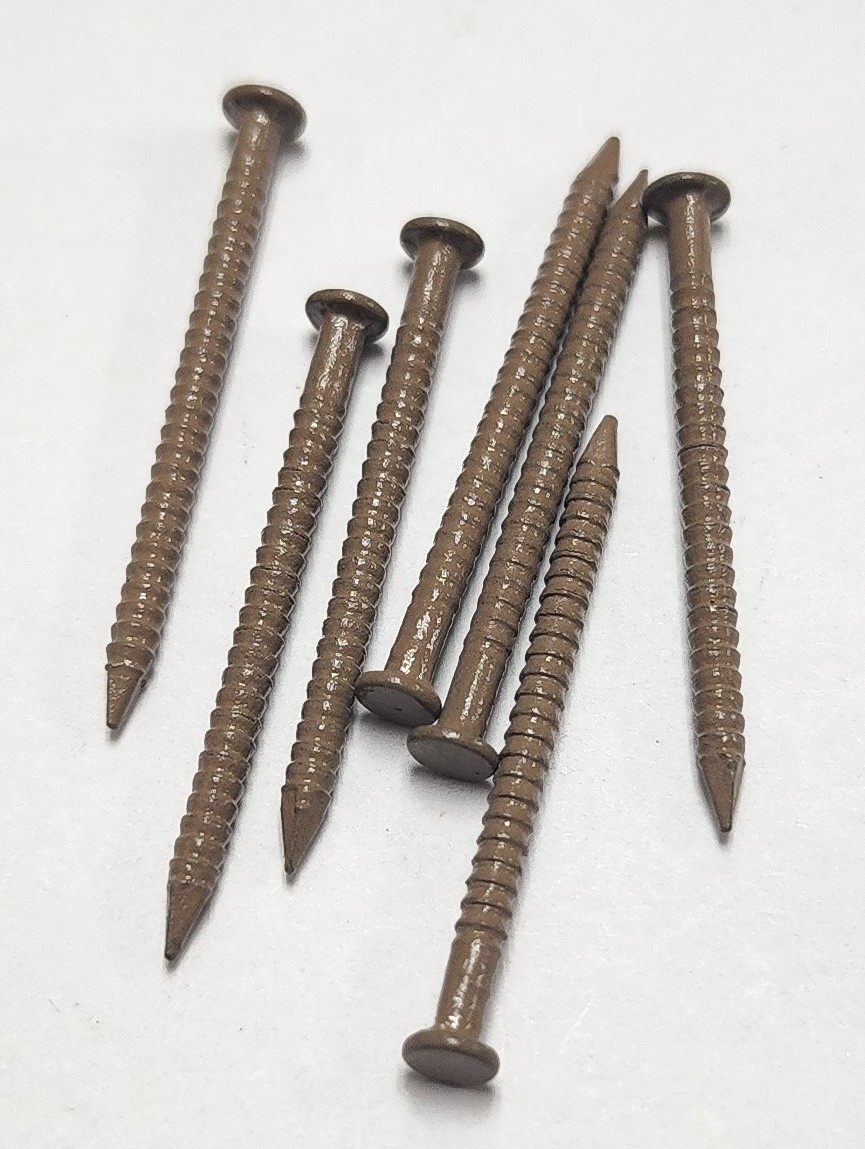 1" 14ga. PANEL BOARD NAILS - DARK BROWN (80 GRAMS) - Kilrich Building Centres