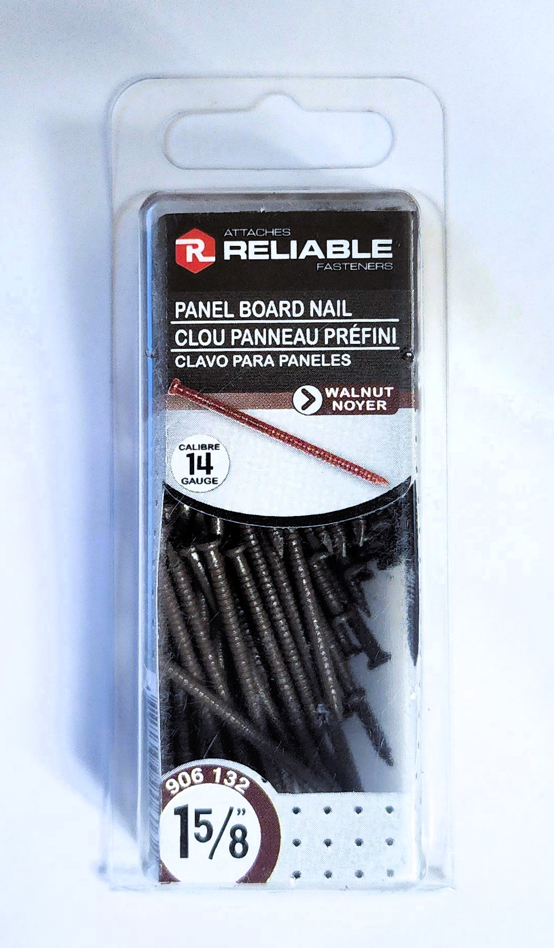 Main 2 - 1-5/8" 14ga. PANEL BOARD NAILS - WALNUT (80 GRAMS) -