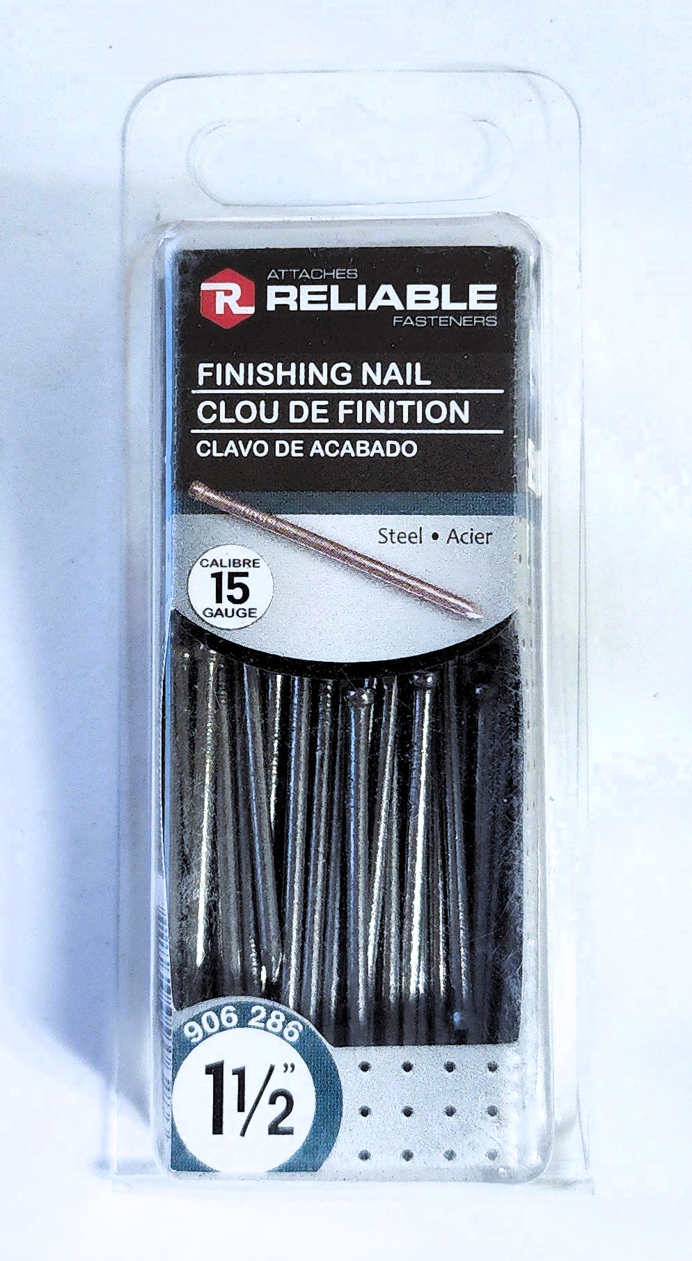 Main 2 - 1-1/2" 15ga. STEEL FINISHING NAILS (100 GRAMS) -