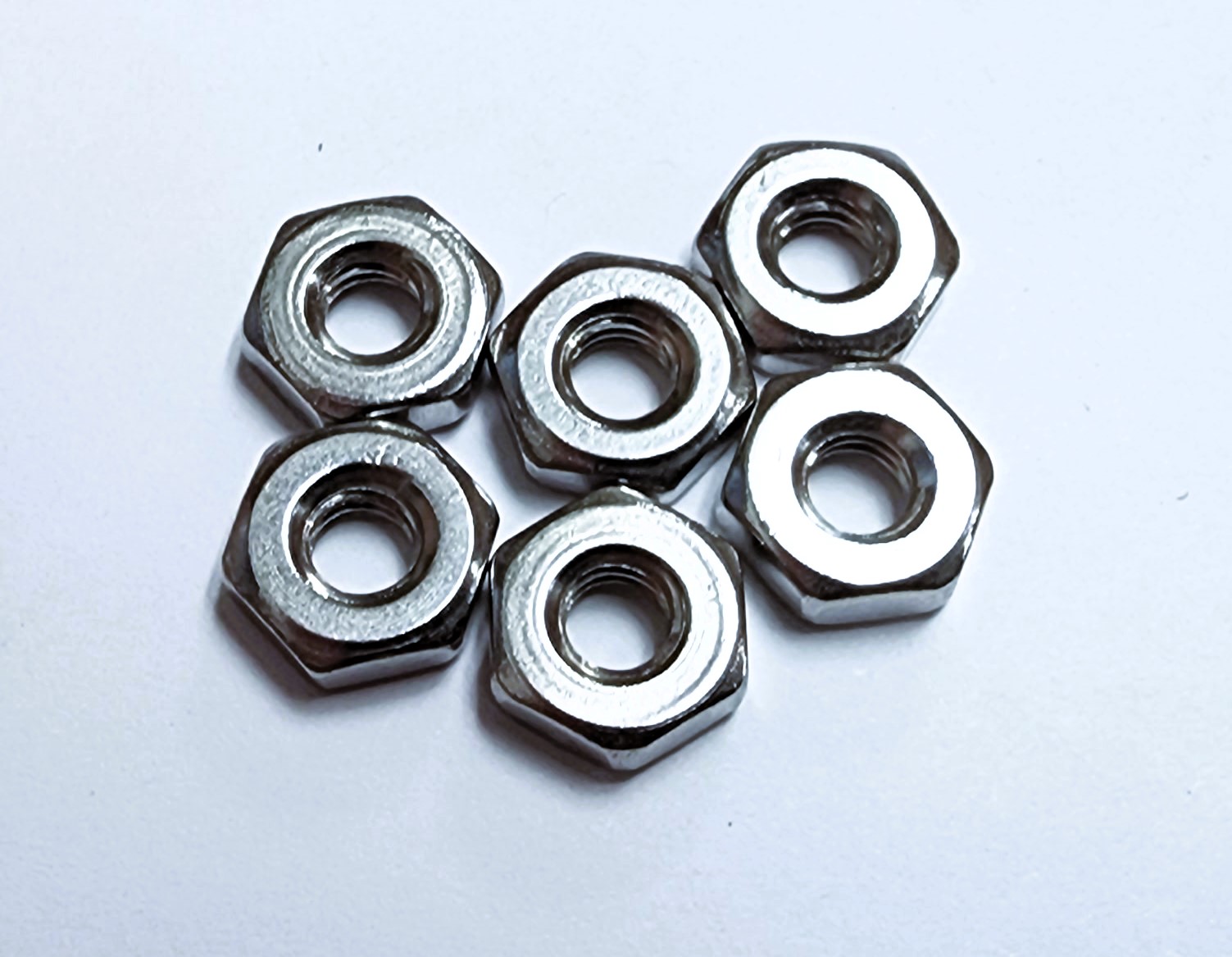 11/32" 8-32 HEXAGON METAL NUT - STAINLESS (6 PACK) - Kilrich Building Centres