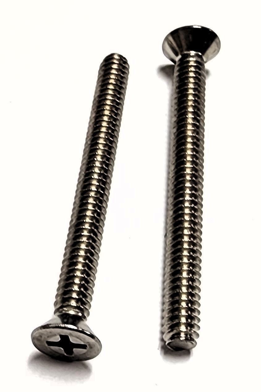 2" 10-24 FLAT-HEAD MACHINE SCREW - STAINLESS (2 PACK) - Kilrich Building Centres