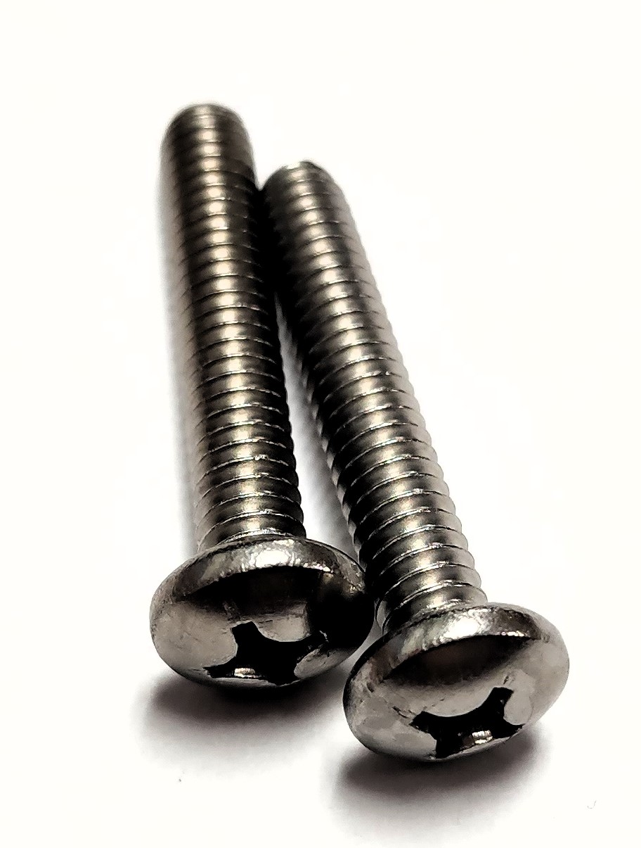 2" - 1/4" PAN-HEAD MACHINE SCREW - STAINLESS (2 PACK) - Kilrich Building Centres