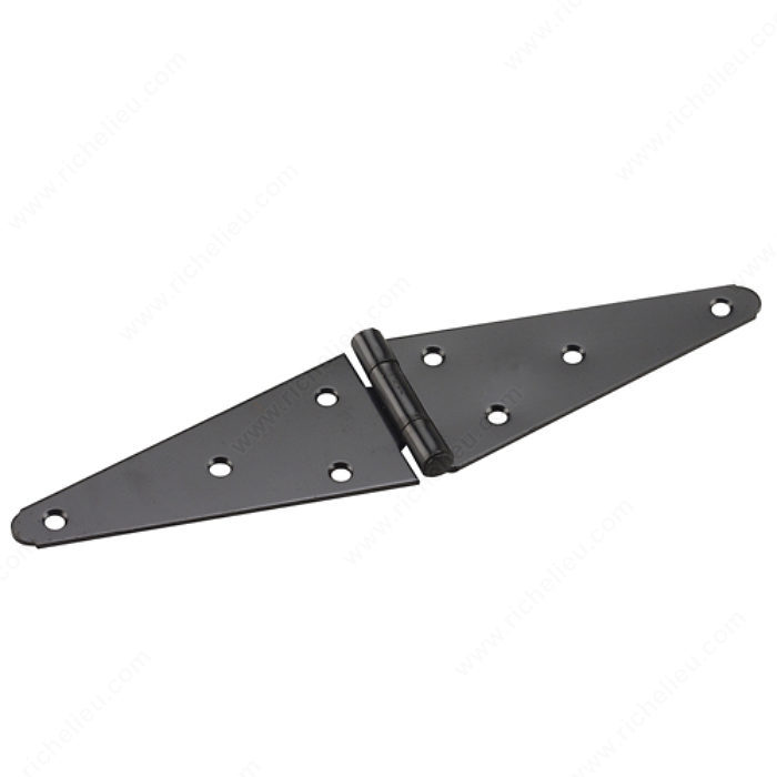 6" HEAVY-DUTY STRAP HINGE - FLAT BLACK - Kilrich Building Centres