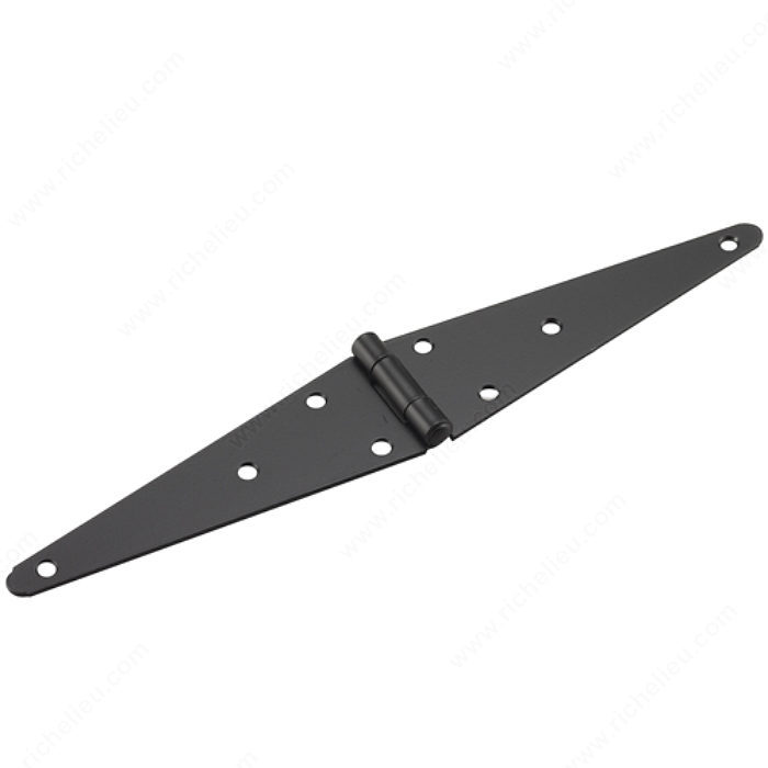 8" HEAVY DUTY STRAP HINGE - FLAT BLACK - Kilrich Building Centres