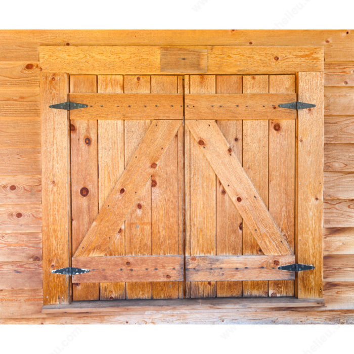 Main 2 - 8" HEAVY DUTY STRAP HINGE - FLAT BLACK -