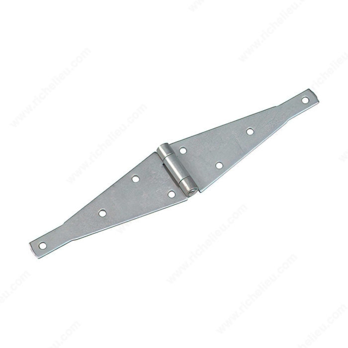 8" HEAVY DUTY STRAP HINGE w/ ALUMINUM PIN - GALVANIZED - Kilrich Building Centres