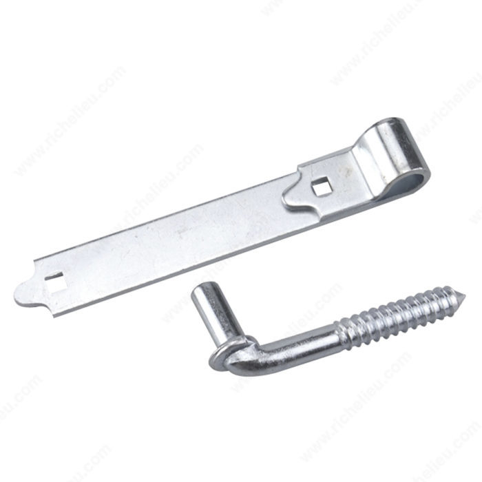 8" SCREW HOOK & STRAP HINGE - ZINC-COATED - Kilrich Building Centres