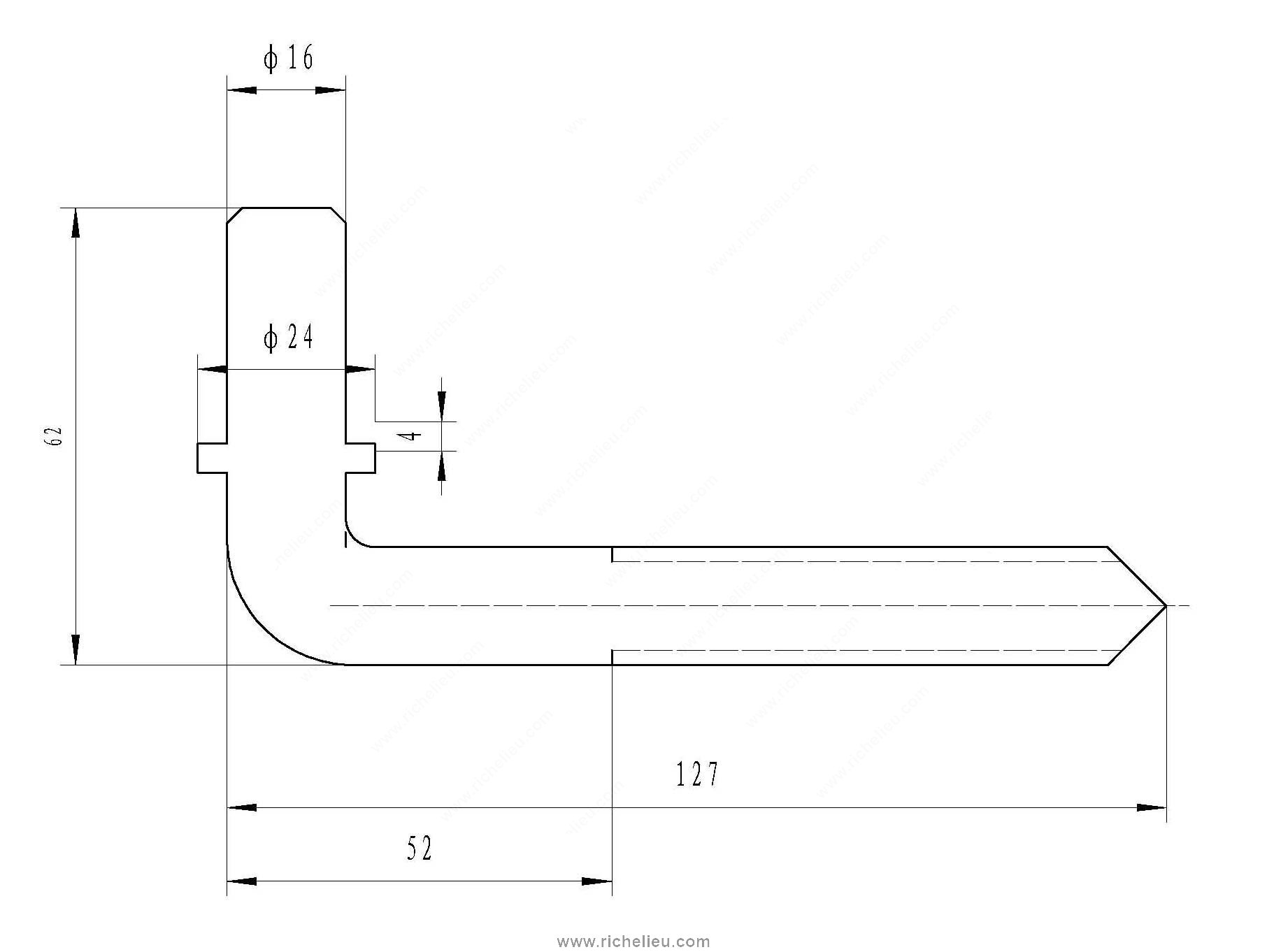 Main 2 - 8" SCREW HOOK & STRAP HINGE - ZINC-COATED -
