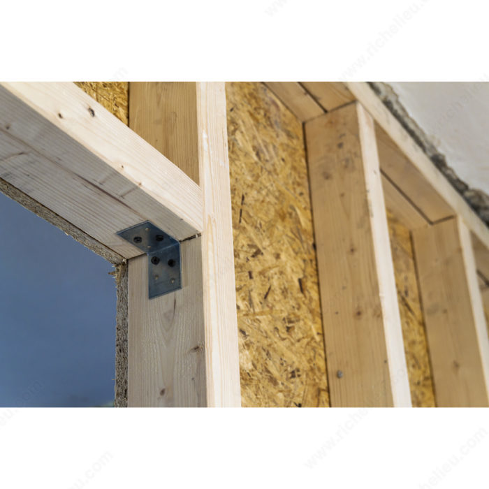 Main 2 - 1-3/4" x 1" CORNER BRACE - PLAIN STEEL -