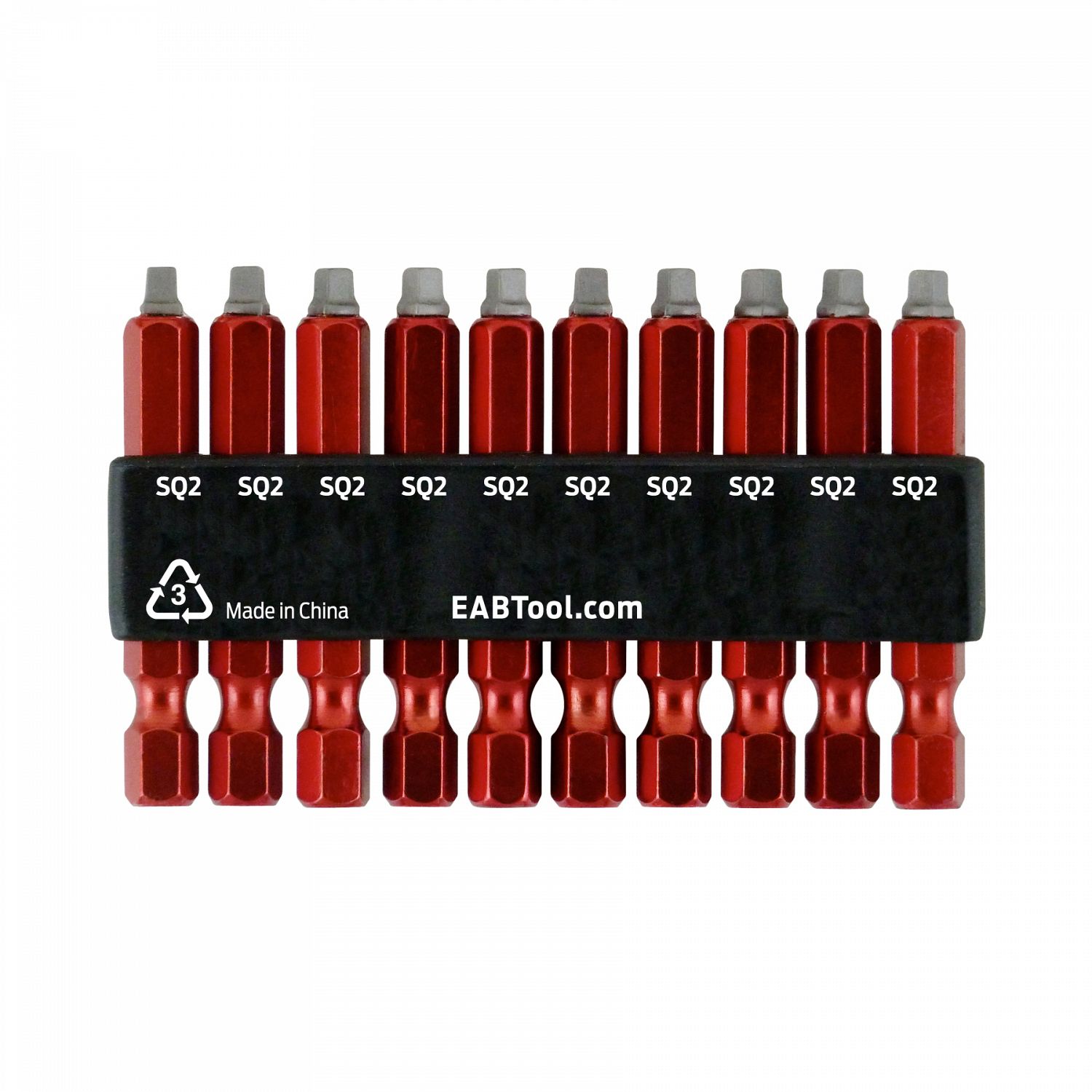 2" - STAY SHARP #2 COLOUR CODED ROBERTSON INDUSTRIAL SCREWDRIVER BIT (10 PACK) - Kilrich Building Centres
