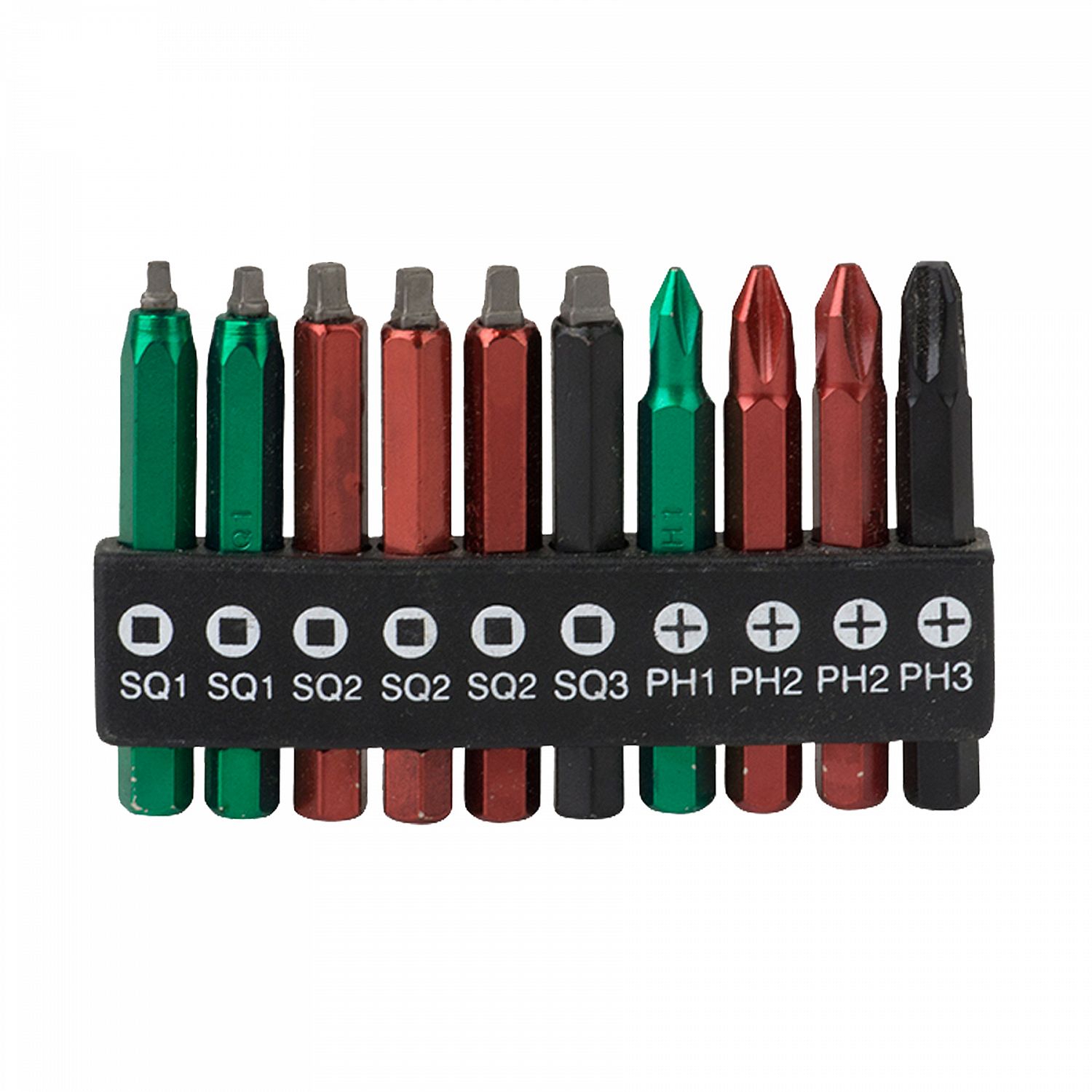 2" - STAY SHARP #2 COLOUR CODED PHILLIPS / ROBERTSON INDUSTRIAL SCREWDRIVER BITS (10 PACK) - Kilrich Building Centres
