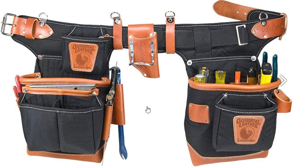 OCCIDENTAL LEATHER ADJUST-TO-FIT FATLIP TOOL BAG SET - Kilrich Building Centres