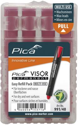 PICA VISOR PERMANENT LONGLIFE INDUSTRIAL MARKER REFILL (RED) - Kilrich Building Centres