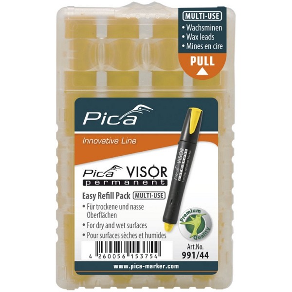 PICA VISOR PERMANENT LONGLIFE INDUSTRIAL MARKER REFILL (YELLOW) - Kilrich Building Centres