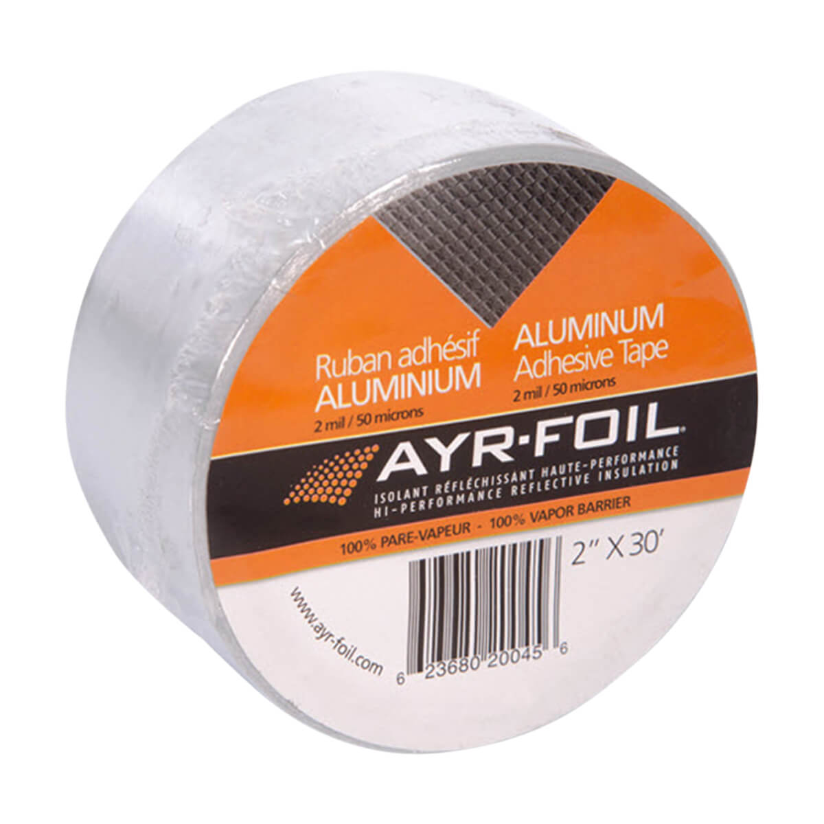 AYR-FOIL ALUMINUM FOIL TAPE (2" x 150' ROLL) - Kilrich Building Centres