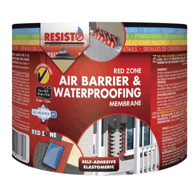 4" RESISTO REDZONE PRO AIR & VAPOR BARRIER MEMBRANE (50' ROLL) - Kilrich Building Centres