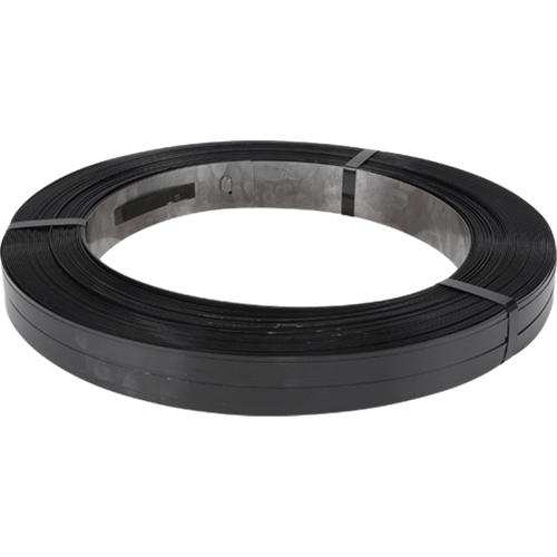 PTD OSW BLACK STEEL STRAPPING - 1760lb BREAKING STRENGTH (3/4" x 0.020 - 100 lb. ROLL) - Kilrich Building Centres