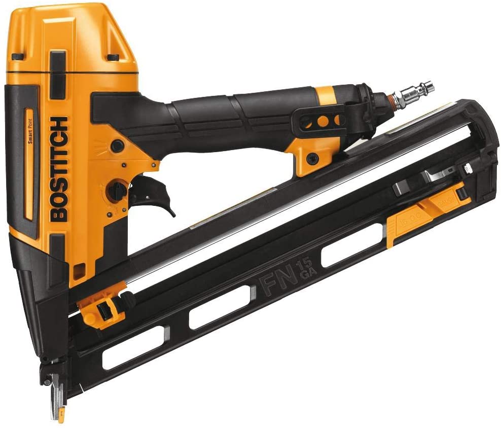 BOSTITCH 15ga SMART POINT "FN" STYLE FINISH NAILER KIT - Kilrich Building Centres