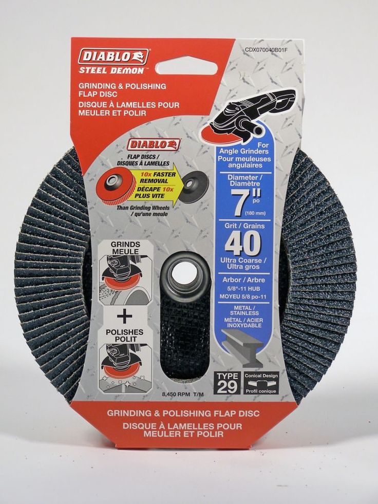 DIABLO 7" ULTRA COARSE FINISH 40-GRIT GRINDER FLAP DISC - Kilrich Building Centres