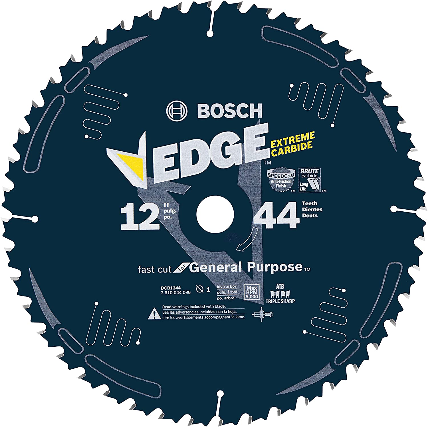 BOSCH EDGE 12" 44-TOOTH CIRCULAR SAW BLADE (FOR GENERAL PURPOSE - WOOD) - Kilrich Building Centres