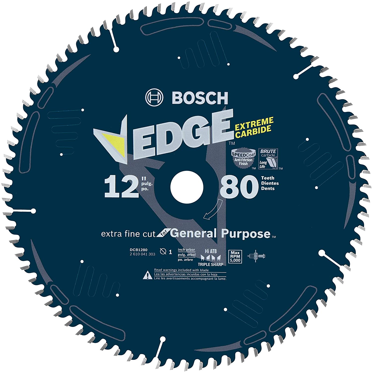 BOSCH EDGE 12" 80-TOOTH CIRCULAR SAW BLADE (FOR EXTRA-FINE FINISH) - Kilrich Building Centres