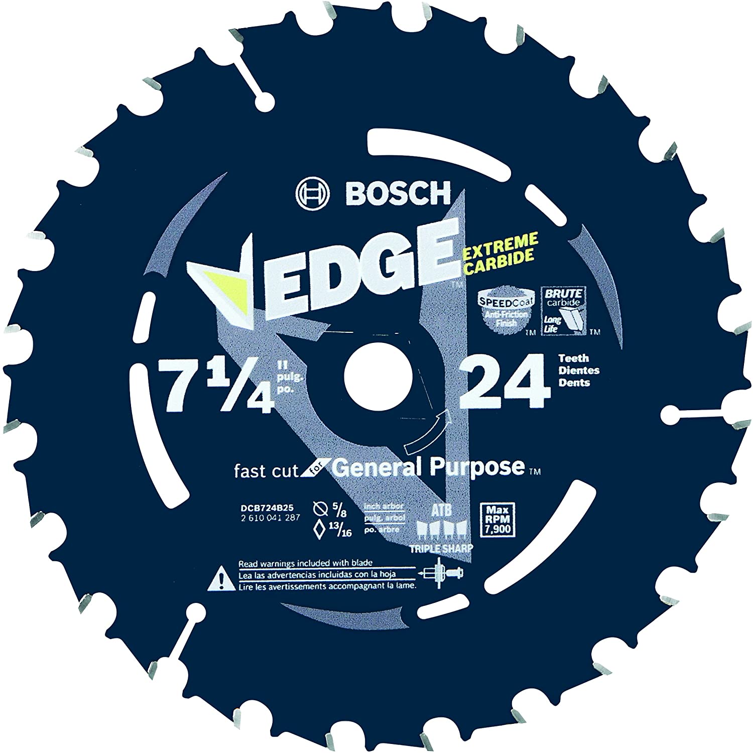 BOSCH EDGE 7-1/4" 24-TOOTH CIRCULAR SAW BLADE (FOR FRAMING) - Kilrich Building Centres