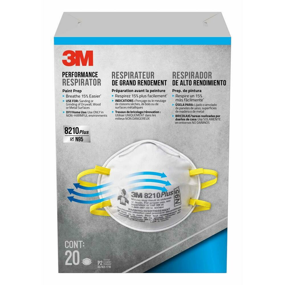 3M PERFORMANCE RESPIRATOR DUST MASK (20 PACK) - Kilrich Building Centres