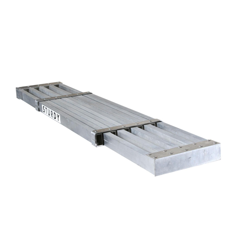 Main 1 - STURDY ALUMINUM EXTENDABLE PLANK (10'-16' x 12") -