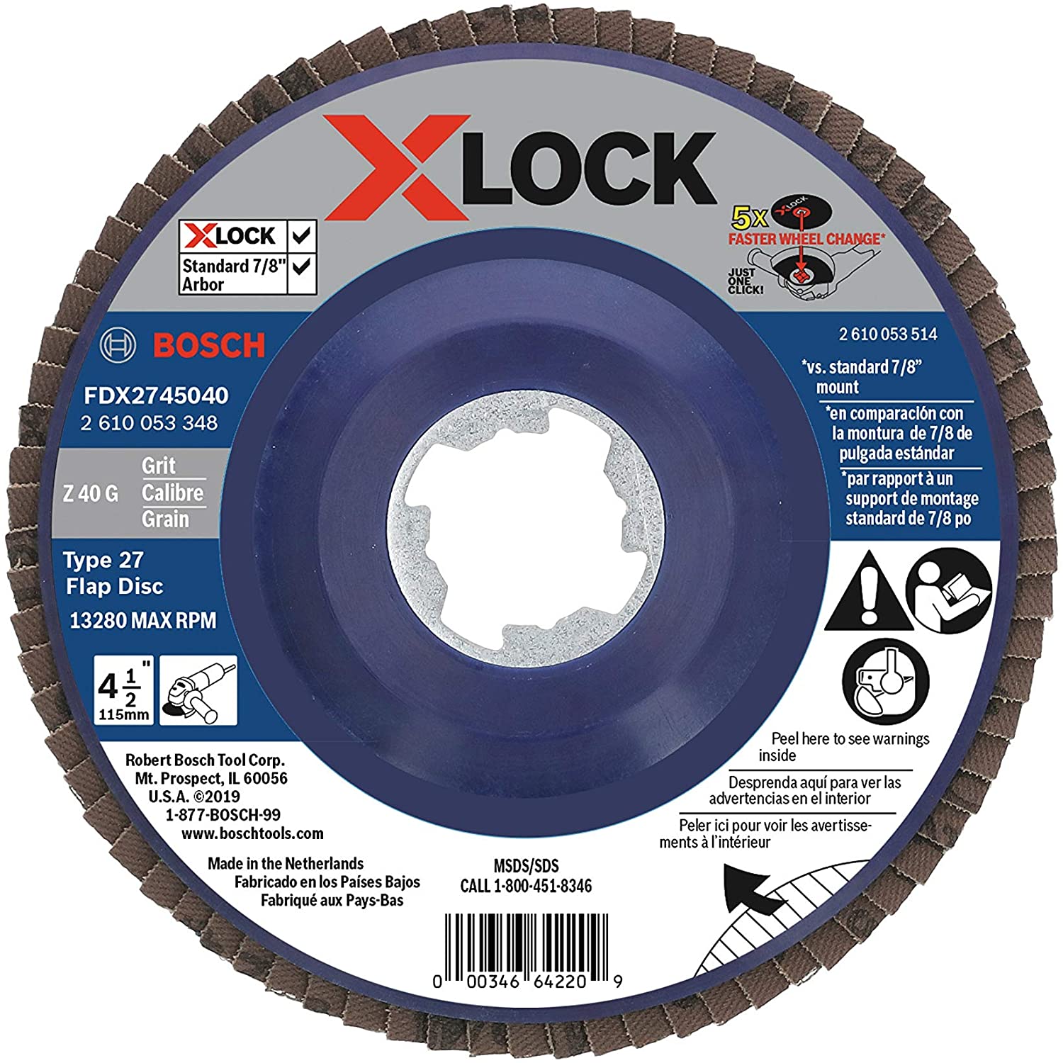 Flap Discs 4-1/2" - 40 Grit - Kilrich Building Centres