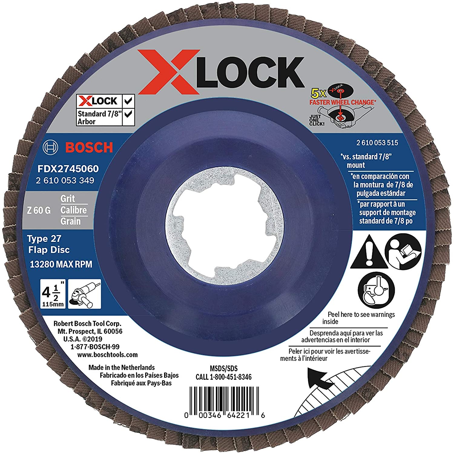 Flap Discs 4-1/2" - 60 Grit - Kilrich Building Centres