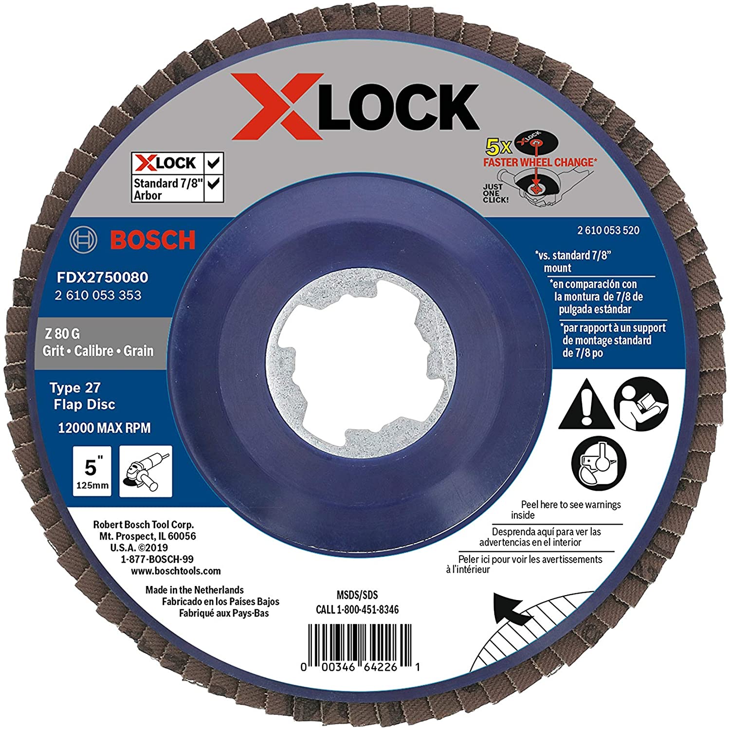 Flap Discs 4-1/2" - 80 Grit - Kilrich Building Centres