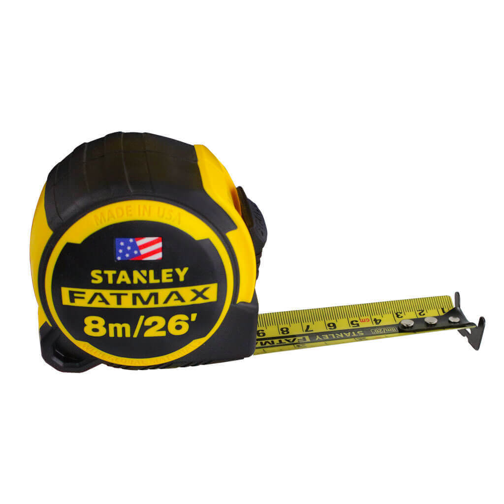 STANLEY FATMAX 8m / 26' MEASURING TAPE - Kilrich Building Centres