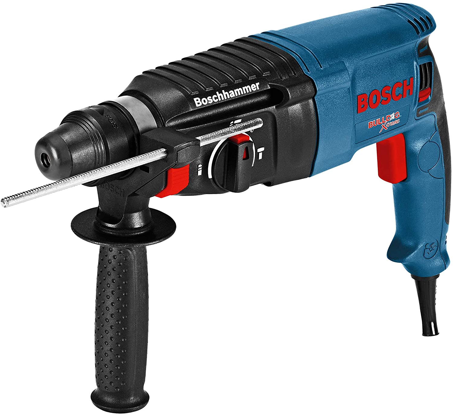 BOSCH BULLDOG XTREME 1" SDS-PLUS ROTARY HAMMER DRILL (8.0 AMP) - Kilrich Building Centres