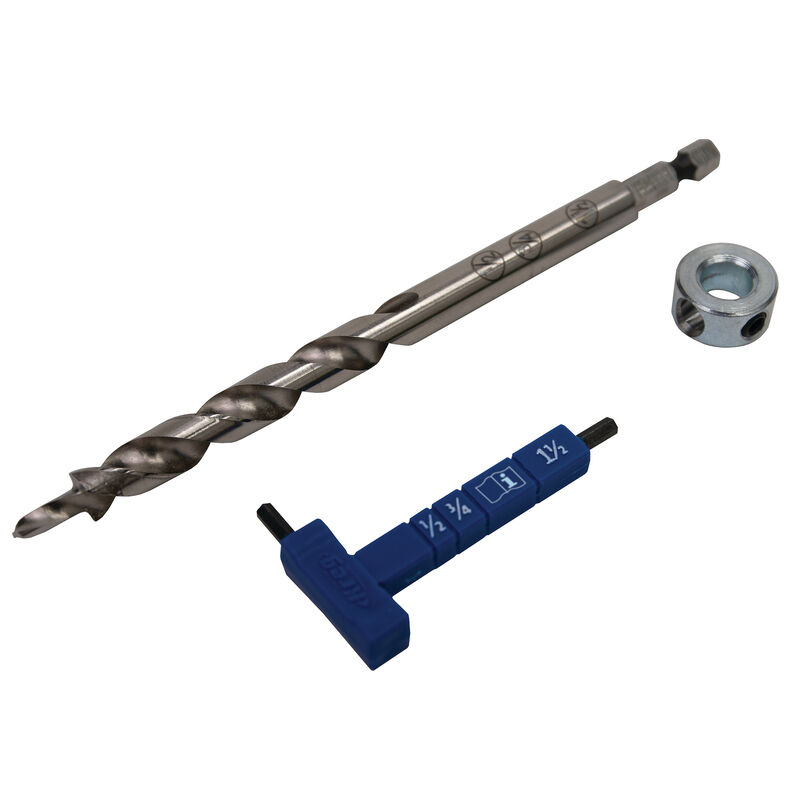 KREG EASY-SET DRILL BIT w/ STOP COLLAR & GAUGE / HEX WRENCH - Kilrich Building Centres