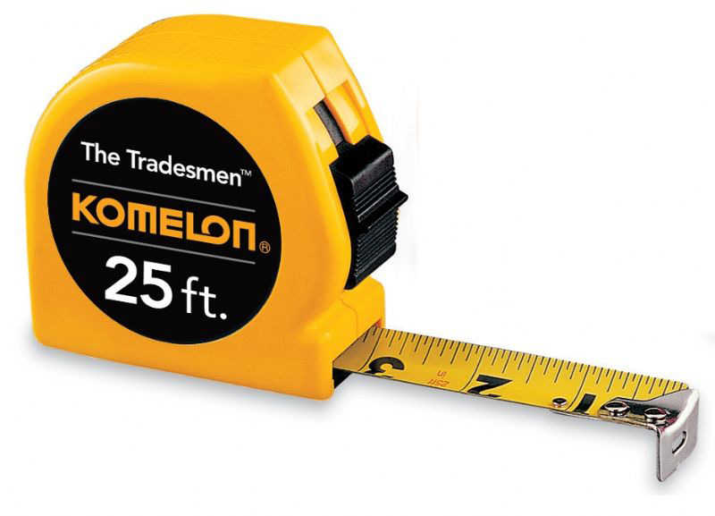 KOMELON TRADESMAN POWER MEASURING TAPE (25' x 1") - Kilrich Building Centres
