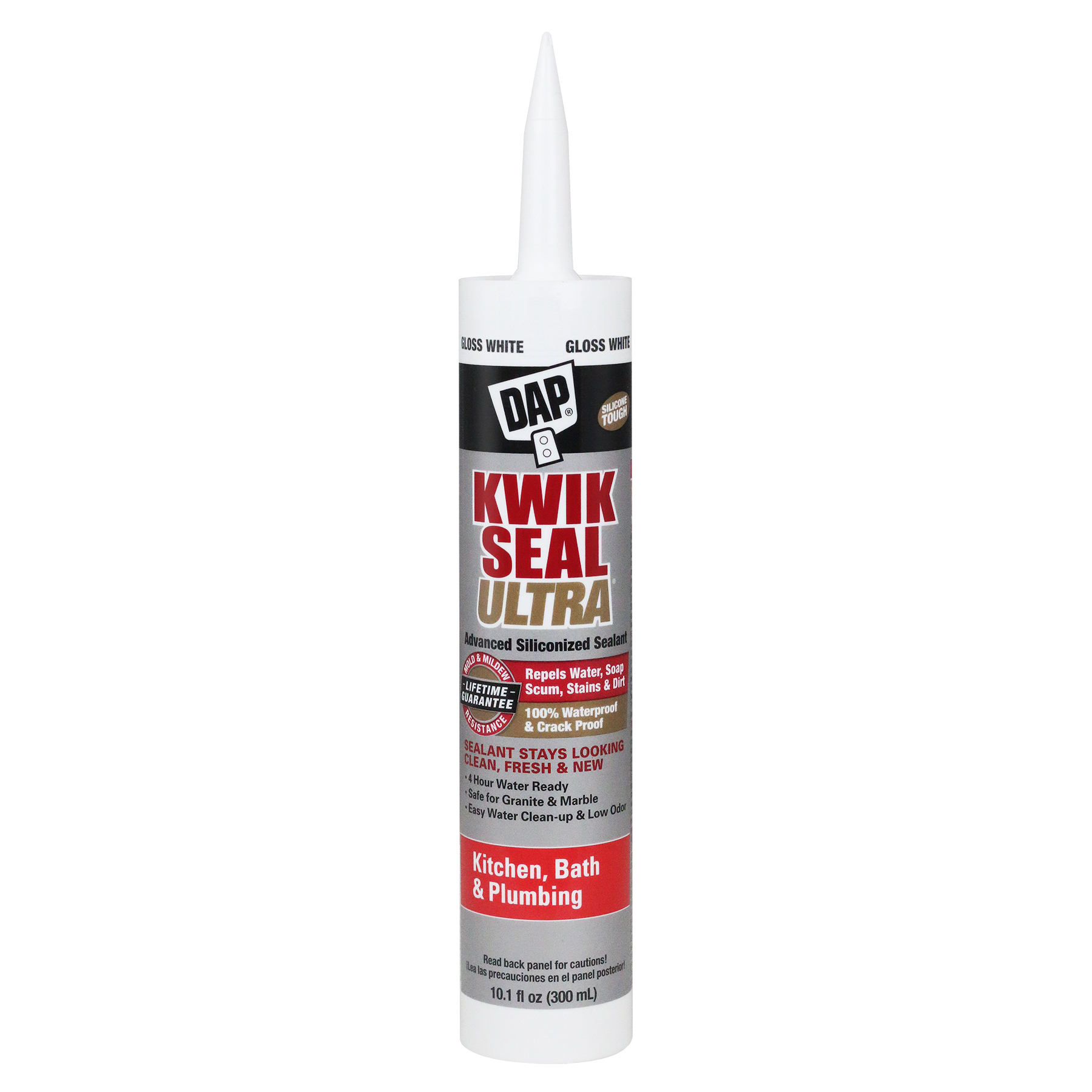 KWIK SEAL ULTRA WHITE ADVANCED SILICONIZED SEALANT (300 mL) - Kilrich Building Centres