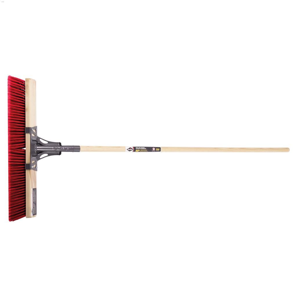 TROOPER 24" SYNTHETIC PUSHBROOM - RED / BLACK  - Kilrich Building Centres