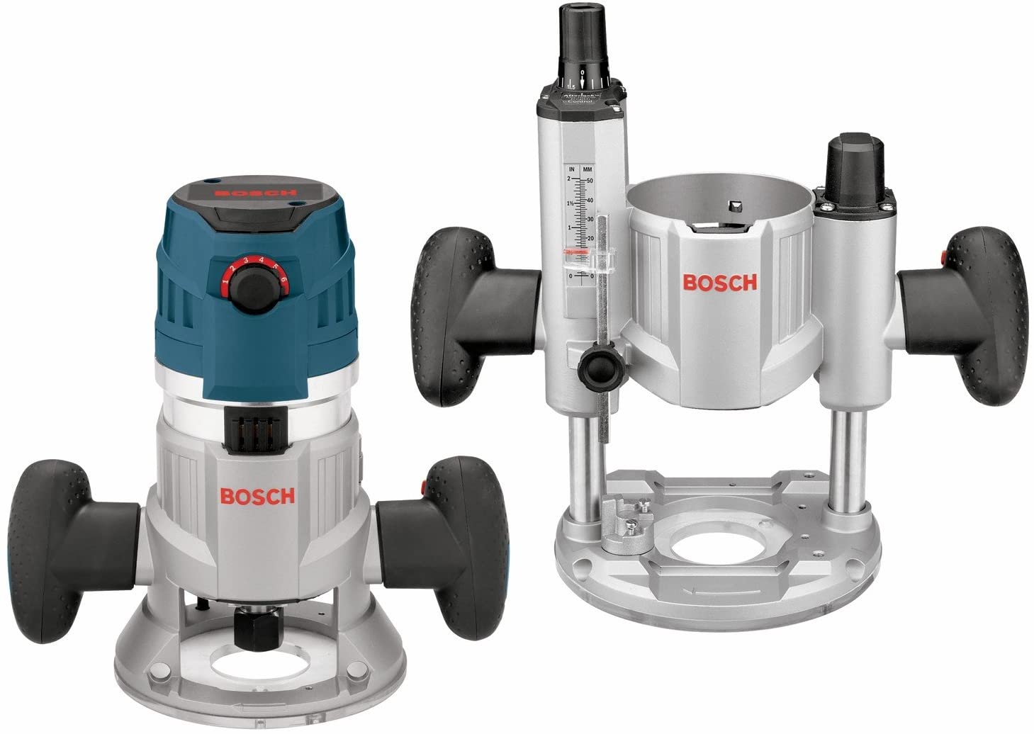 BOSCH 2.3HP COMBINATION PLUNGE & FIXED BASE VARIABLE SPEED ROUTER KIT - Kilrich Building Centres