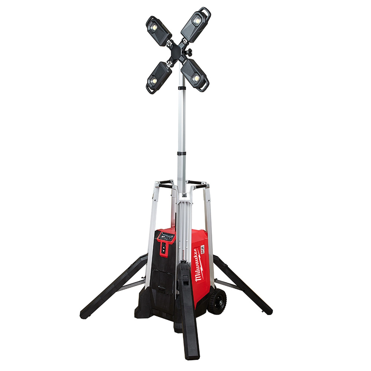 MILWAUKEE ROCKET PORTABLE 10' TOWER LIGHT & CHARGER (27,000 LUMENS) - Kilrich Building Centres