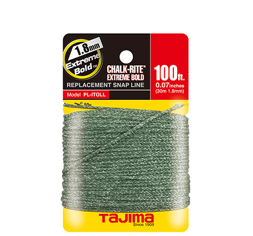 TAJIMA CHALK-RITE REPLACEMENT 1.8mm CHALK LINE EXTREME (100') - Kilrich Building Centres