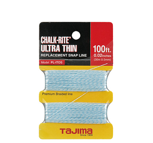 TAJIMA CHALK-RITE REPLACEMENT 0.5mm CHALK LINE ULTRA THIN (100') - Kilrich Building Centres