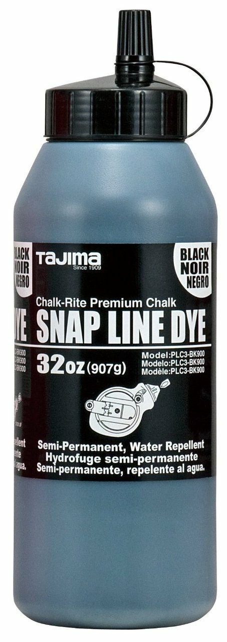 TAJIMA CHALK-RITE ULTRA POWDERED SNAP LINE CHALK - BLACK / DARK RED / DARK BLUE (907 g) - Kilrich Building Centres