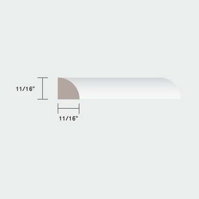 Main 2 - HEMLOCK QUARTER ROUND #102 (11/16" x 11/16") - RANDOM LENGTHS -