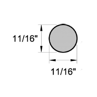 Main 2 - HEMLOCK FULL ROUND #3222 (11/16") - RANDOM LENGTHS -