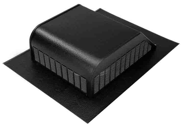50" LOMANCO LOUVERED ROOF VENT - BLACK - Kilrich Building Centres