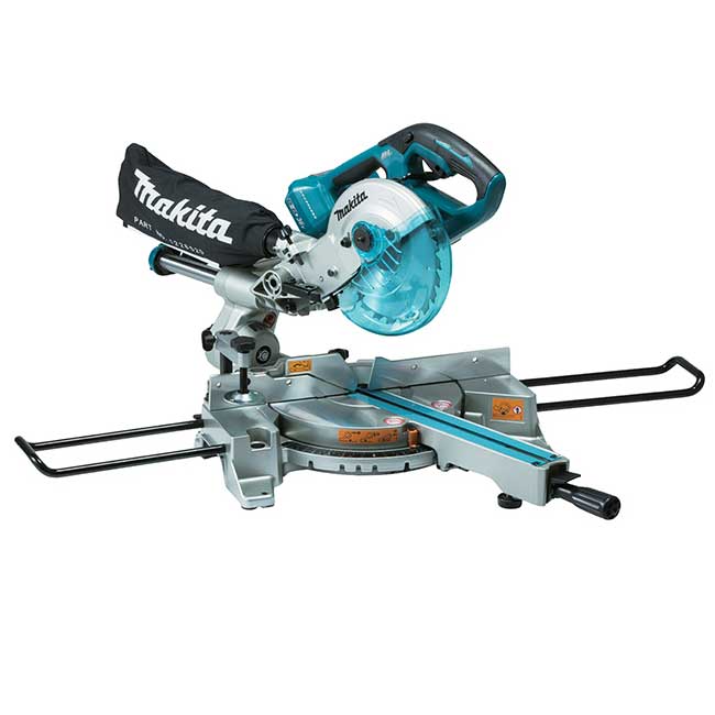 MAKITA 7-1/2" DUAL COMPOUND SLIDING MITRE SAW - CORDLESS - Kilrich Building Centres
