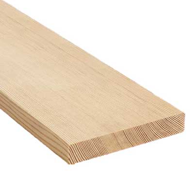 1 x 10 DOUGLAS FIR (11/16" x 9-1/4"); S4S SQ4E CLEAR, VERTICAL-GRAIN - RANDOM LENGTHS - Kilrich Building Centres