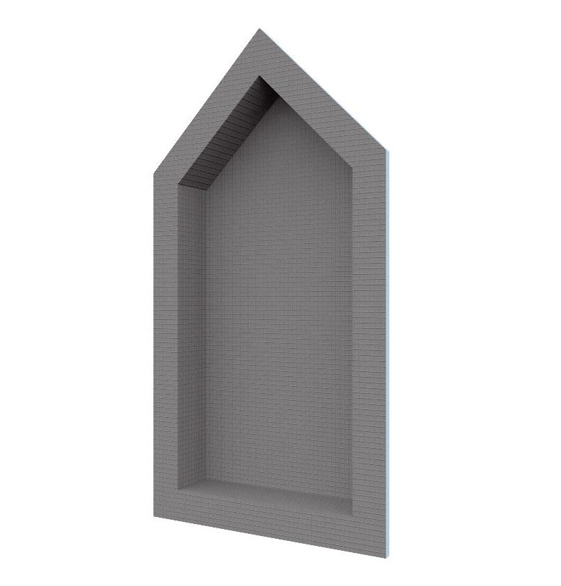 WEDI CATHEDRAL SHOWER NICHE w/ ADJUSTABLE SHELF (16" x 30") - Kilrich Building Centres