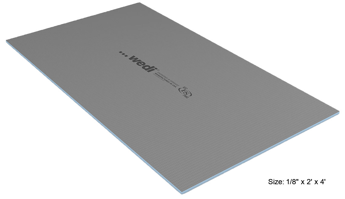 1/8" WEDI BOARD - 2' x 4' SHEET - Kilrich Building Centres