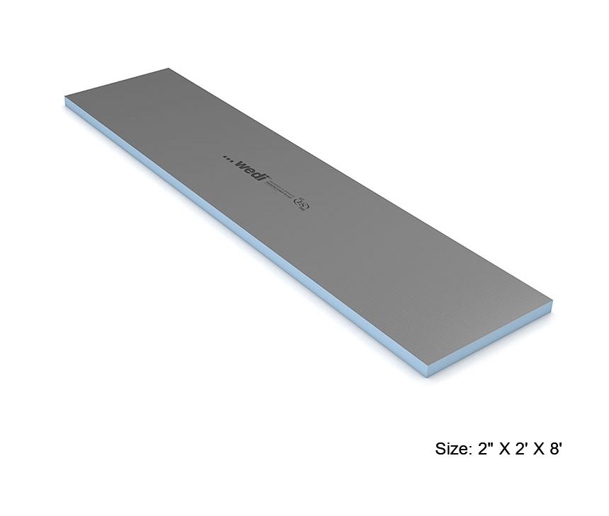 2" WEDI BOARD - 2' x 8' SHEET - Kilrich Building Centres